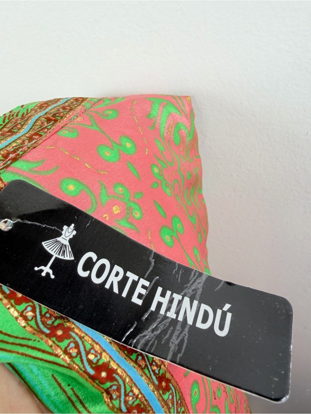 Corte Hindú Silk Mini Wrap Skirt One Size - Picture 7 of 8